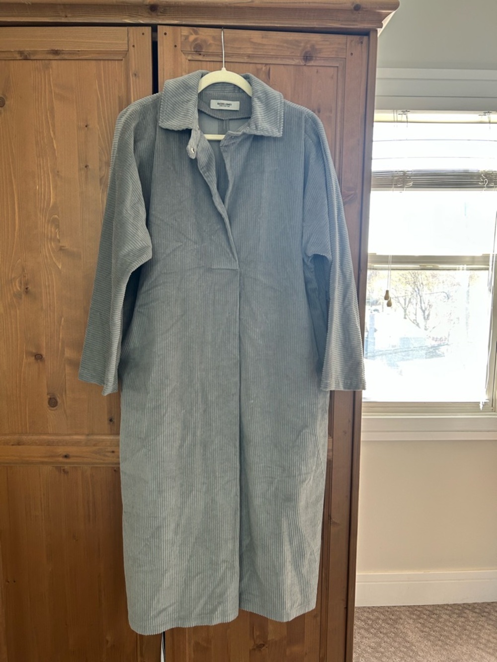 Rachel Comey Gray Marcelino Maxi Shirt Dress - Picture 4 of 8